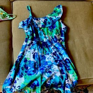 Girls asymmetrical too cotton sundress!